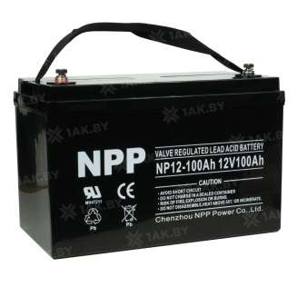 Аккумулятор NPP (100 Ah,12 V) AGM 330x171x214/220 29.5 кг 3