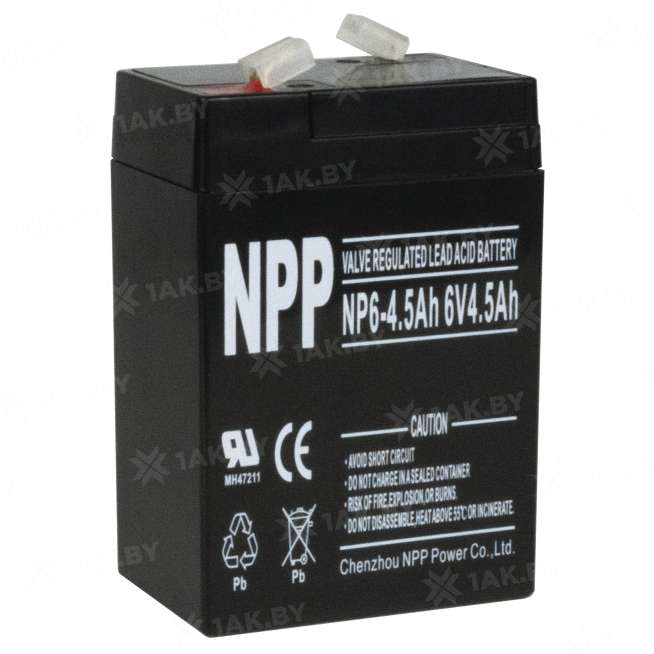 Аккумулятор для ИБП NPP (4.5 Ah) , 6 V  NP6-4.5(NPP) 5