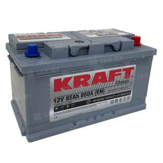 Аккумулятор KRAFT (85 Ah) 800 A, 12 V Обратная, R+ S LB4 080 10B13 Аккумулятор KRAFT (85 Ah) 800 A, 12 V Обратная, R+ S LB4 080 10B13