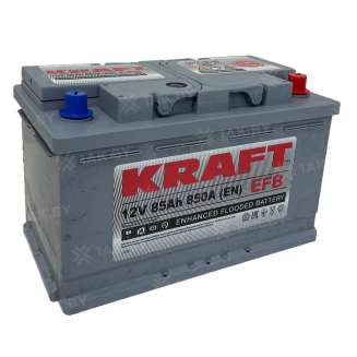 Аккумулятор KRAFT (85 Ah) 850 A, 12 V Обратная, R+ SL3 084 10B13 0