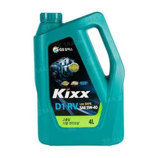 Масло моторное KIXX D1 RV 5W40, 4 л Масло моторное KIXX D1 RV 5W40, 4 л