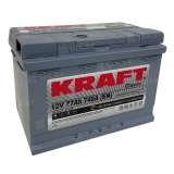 Аккумулятор KRAFT (77 Ah) 740 A, 12 V Обратная, R+ S L3 075 10B13