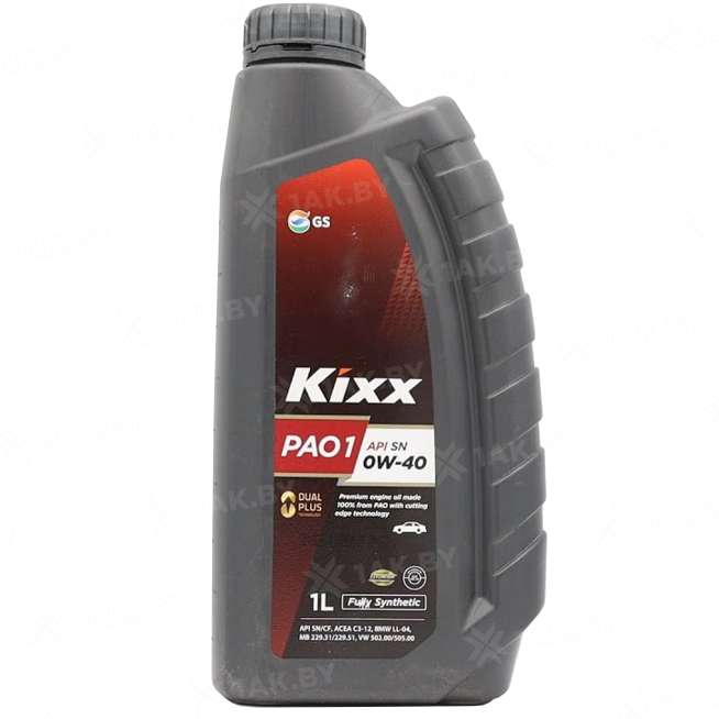 Масло моторное KIXX PAO 1 SN/CF 0W40, 1 л 0