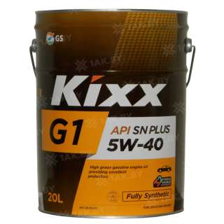 Масло моторное KIXX G1 SN PLUS 5W40, 20 л Масло моторное KIXX G1 SN PLUS 5W40, 20 л
