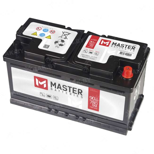 Аккумулятор MASTER BATTERIES (90 Ah) 740 A, 12 V Обратная, R+ L5 1