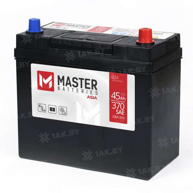 Аккумулятор MASTER BATTERIES (45 Ah) 330 A, 12 V Прямая, L+ B24 1