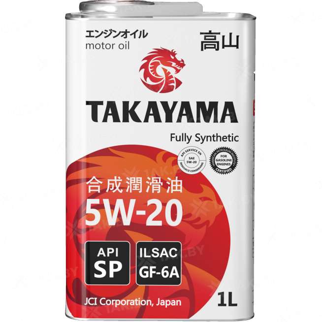 Масло моторное синтетическое TAKAYAMA SAE 5W-20, ILSAC GF-6А, API SP, 1 л., Россия 0