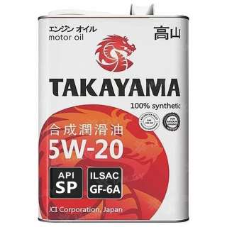 Масло моторное синтетическое TAKAYAMA SAE 5W-20, ILSAC GF-6А, API SP, 4 л., Россия Масло моторное синтетическое TAKAYAMA SAE 5W-20, ILSAC GF-6А, API SP, 4 л., Россия
