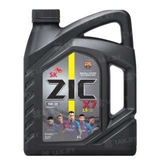 Масло моторное ZIC X7 LS 5W30, 4 л