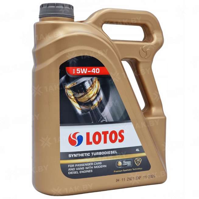 Масло моторное Lotos SYNTHETIC TURBODIESEL SN/CF C3 5W-40, 5 л 0