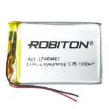 Аккумулятор ROBITON LP464461 3.7В 1300mAh PK1 (4.6x44x61мм)