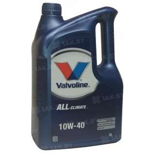 Масло моторное Valvoline All Climate 10W40, 5 л