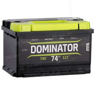 Аккумулятор DOMINATOR (74 Ah) 740 A, 12 V Обратная, R+ Dom74740