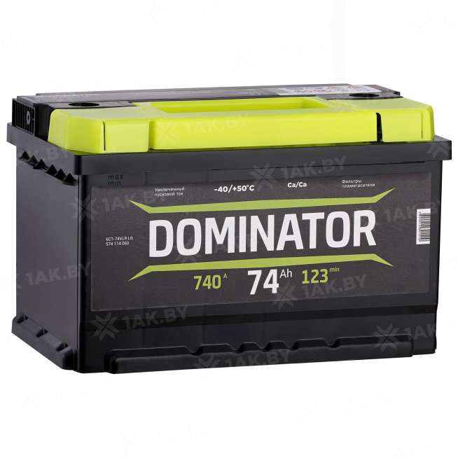 Аккумулятор DOMINATOR (74 Ah) 740 A, 12 V Обратная, R+ Dom74740 0