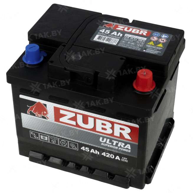 Аккумулятор ZUBR Ultra (45 Ah) 420 A, 12 V Обратная, R+ LB1 2