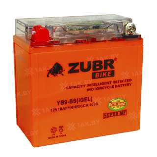 Аккумулятор для мотоцикла ZUBR (10 Ah) 100 A, 12 V Прямая, L+ YB9-BS YB9-BS (iGEL)ZUBR Аккумулятор для мотоцикла ZUBR (10 Ah) 100 A, 12 V Прямая, L+ YB9-BS YB9-BS (iGEL)ZUBR