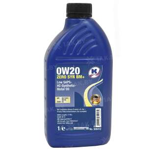 Масло моторное Kuttenkeuler ZERO SYN BM+ SAE 0W-20, 1л, Германия Масло моторное Kuttenkeuler ZERO SYN BM+ SAE 0W-20, 1л, Германия