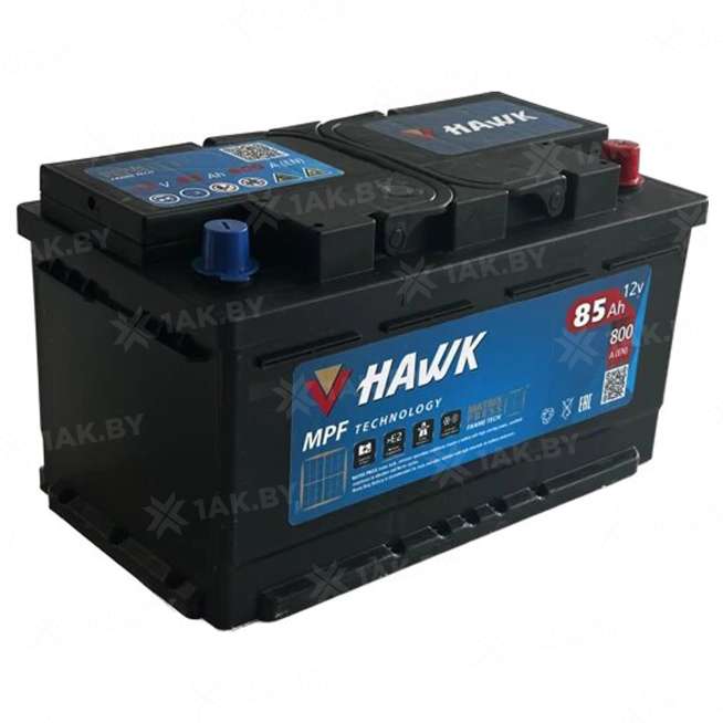Аккумулятор HAWK (85 Ah) 800 A, 12 V Обратная, R+ HSMF-57539 0
