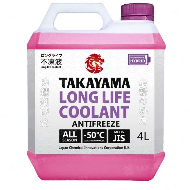 Антифриз TAKAYAMA Long Life Coolant Hybrid (-50), 4л, Россия 0