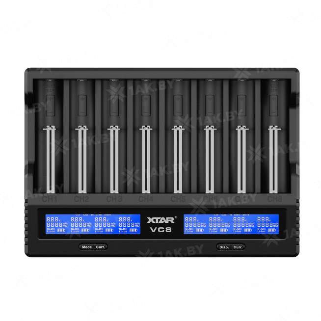 Зарядное устройство XTAR VC8 для аккумуляторных элементов с USB кабелем 1