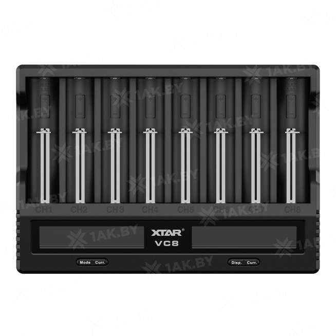 Зарядное устройство XTAR VC8 для аккумуляторных элементов с USB кабелем 6
