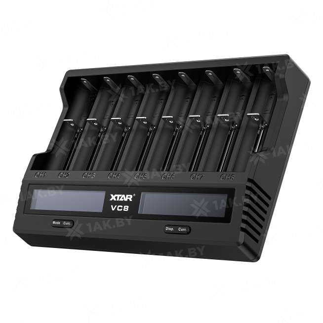 Зарядное устройство XTAR VC8 для аккумуляторных элементов с USB кабелем 8
