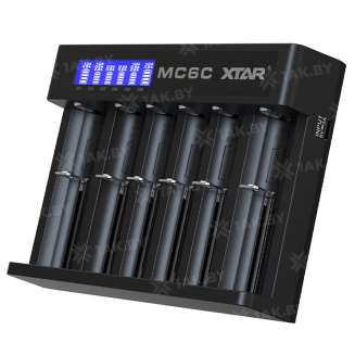 Зарядное устройство XTAR MC6C для аккумуляторных элементов с USB, Type-C, DC кабелем 5