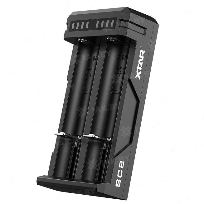 Зарядное устройство XTAR SC2 для аккумуляторных элементов с USB кабелем 9