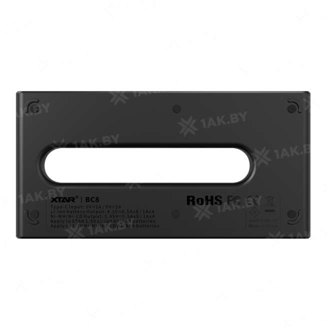 Зарядное устройство XTAR BC8 для аккумуляторных элементов с Type-C кабелем 6