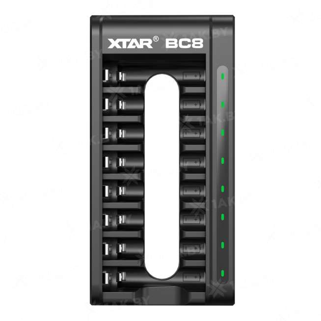 Зарядное устройство XTAR BC8 для аккумуляторных элементов с Type-C кабелем 9