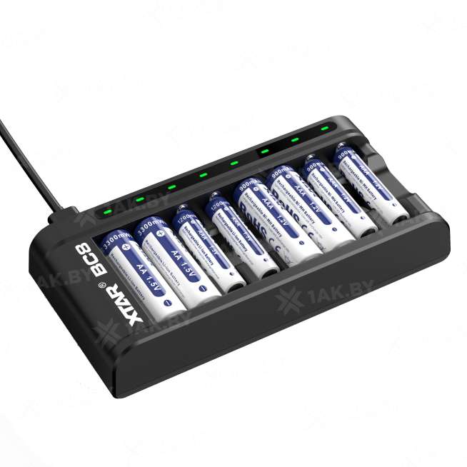 Зарядное устройство XTAR BC8 для аккумуляторных элементов с Type-C кабелем 10