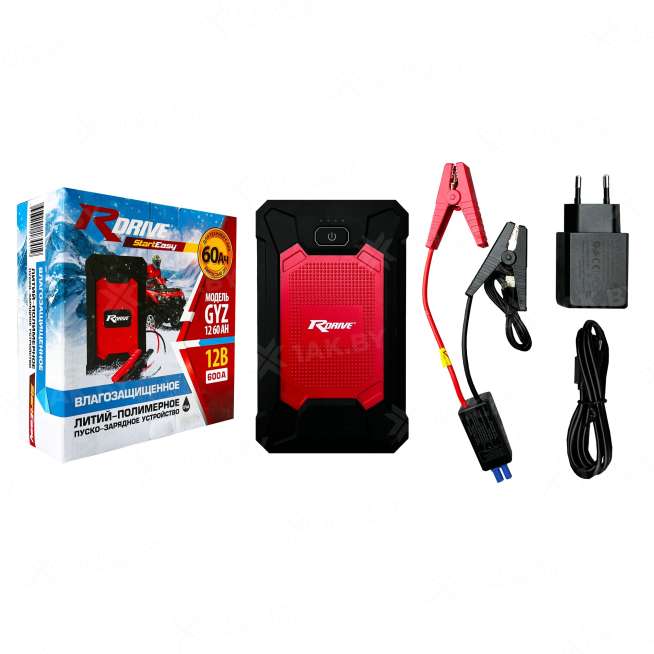 Портативное пусковое устройство RDRIVE STARTEASY GYZ 12 60Ah 2