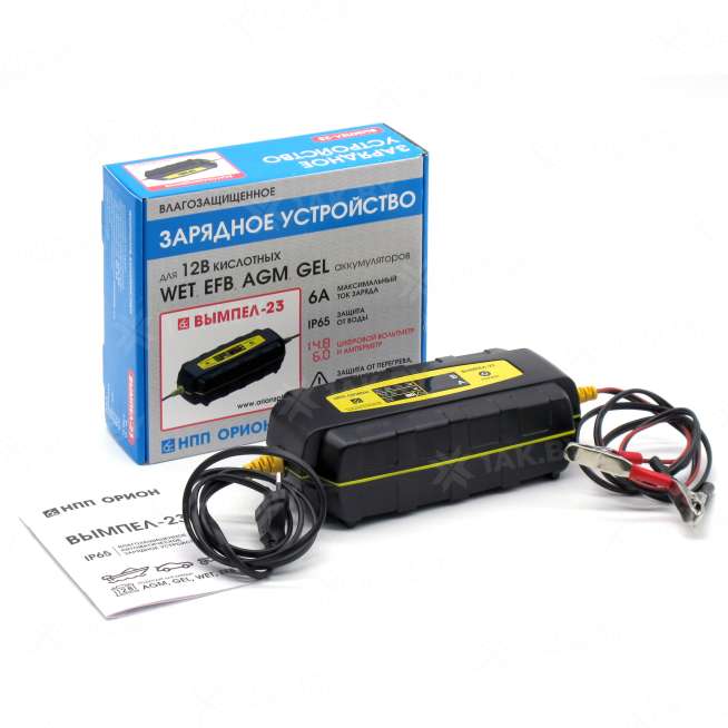 Зарядное устройство Вымпел - 23 (герм.корпус, 6А, 12В, автомат, LED индикатор) 7