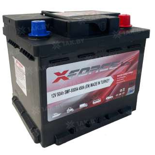 Аккумулятор XFORCE (50 Ah) 450 A, 12 V Обратная, R+ SMF-55054