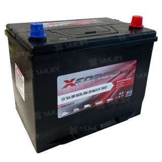 Аккумулятор XFORCE (75 Ah) 680 A, 12 V Обратная, R+ SMF-80D26L