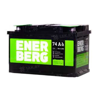 Аккумулятор ENERBERG (74 Ah) 760 A, 12 V Обратная, R+ En74r низк.