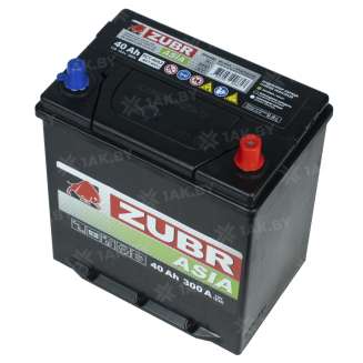 Аккумулятор ZUBR Asia (40 Ah) 300 A, 12 V Обратная, R+ B19 1