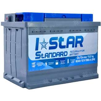 Аккумулятор I-STAR (60 Ah) 580 А, 12 V Обратная, R+ I060 271 09 0 R 0