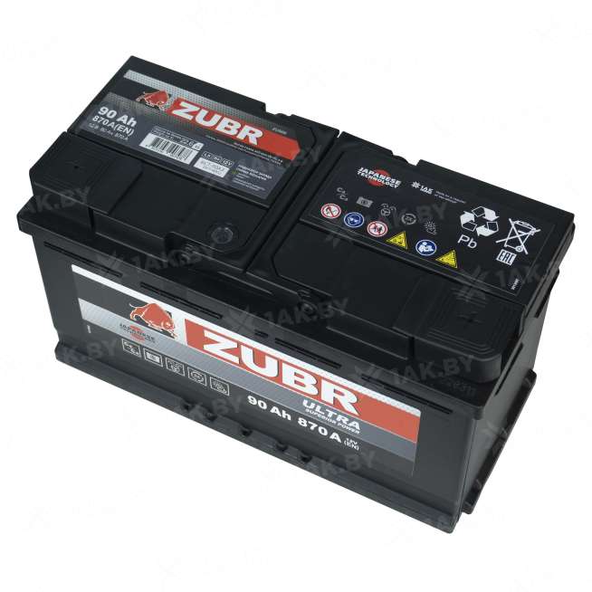 Аккумулятор Zubr Ultra 90 Ah, 870 A, 12 V, Обратная полярность, L5 0