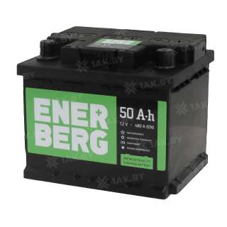 Аккумулятор ENERBERG (50 Ah) 480 A, 12 V Обратная, R+ En50r низк.