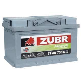 Аккумулятор ZUBR (77 Ah) 730 A, 12 V Обратная, R+ LB3 1014099 Аккумулятор ZUBR (77 Ah) 730 A, 12 V Обратная, R+ LB3 1014099