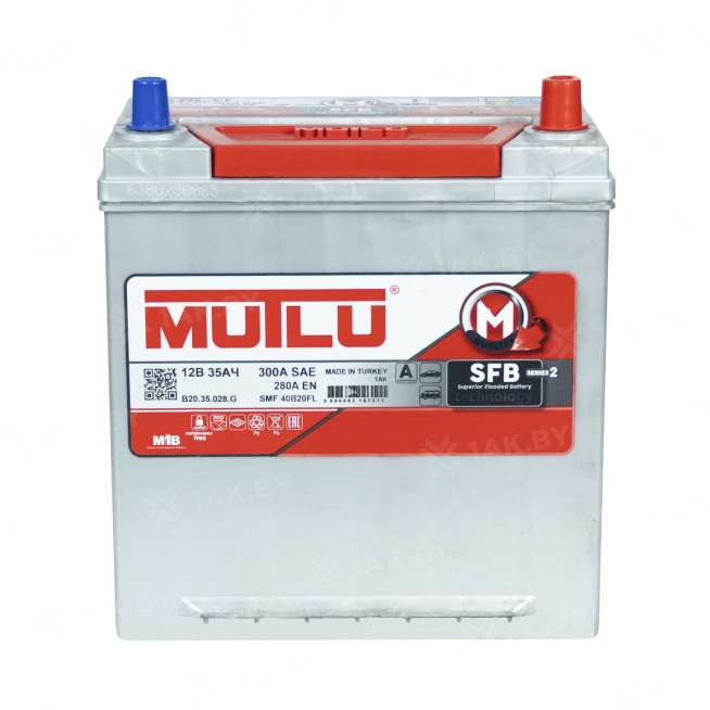 Аккумулятор MUTLU (35 Ah) 280 A, 12 V Обратная, R+ B20 B20.35.028.G 0