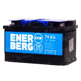 Аккумулятор ENERBERG (74 Ah) 720 A, 12 V Обратная, R+ En74r EFB низк.