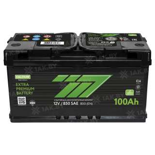 Аккумулятор 777GREEN (100 Ah) 800 A, 12 V Обратная, R+ L5 7G1000E