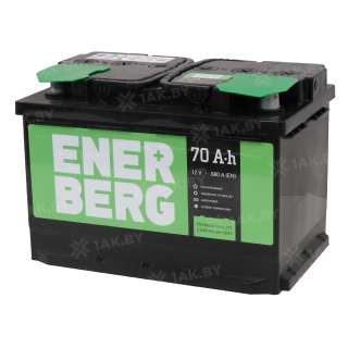 Аккумулятор ENERBERG (70 Ah) 680 A, 12 V Обратная, R+ En70r