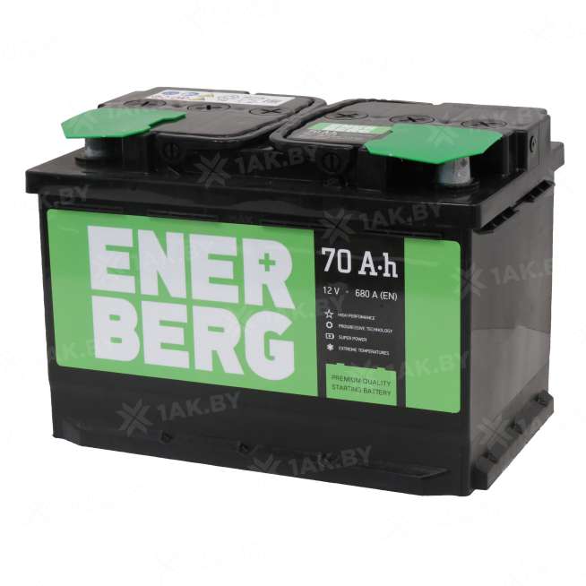 Аккумулятор ENERBERG (70 Ah) 680 A, 12 V Обратная, R+ En70r 0