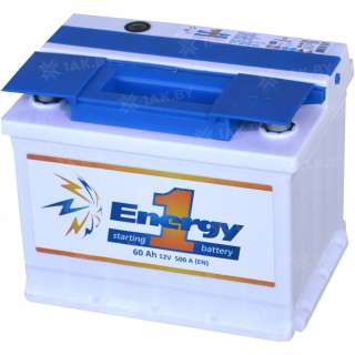 Аккумулятор ENERGY ONE (60 Ah) 500 A, 12 V Обратная, R+ Аккумулятор ENERGY ONE (60 Ah) 500 A, 12 V Обратная, R+