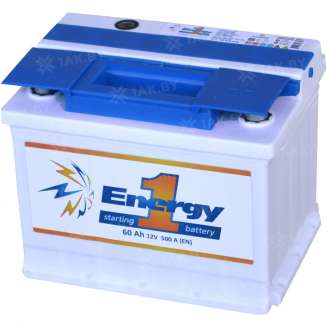 Аккумулятор ENERGY ONE (60 Ah) 500 A, 12 V Обратная, R+ 0