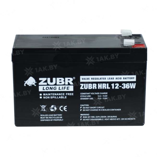 Аккумулятор ZUBR для ИБП, детского электромобиля, эхолота (9 Ah,12 V) AGM 151х65х94/100 2.7 кг 4