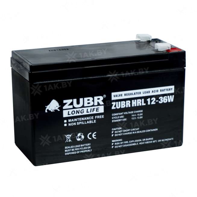 Аккумулятор ZUBR для ИБП, детского электромобиля, эхолота (9 Ah,12 V) AGM 151х65х94/100 2.7 кг 6